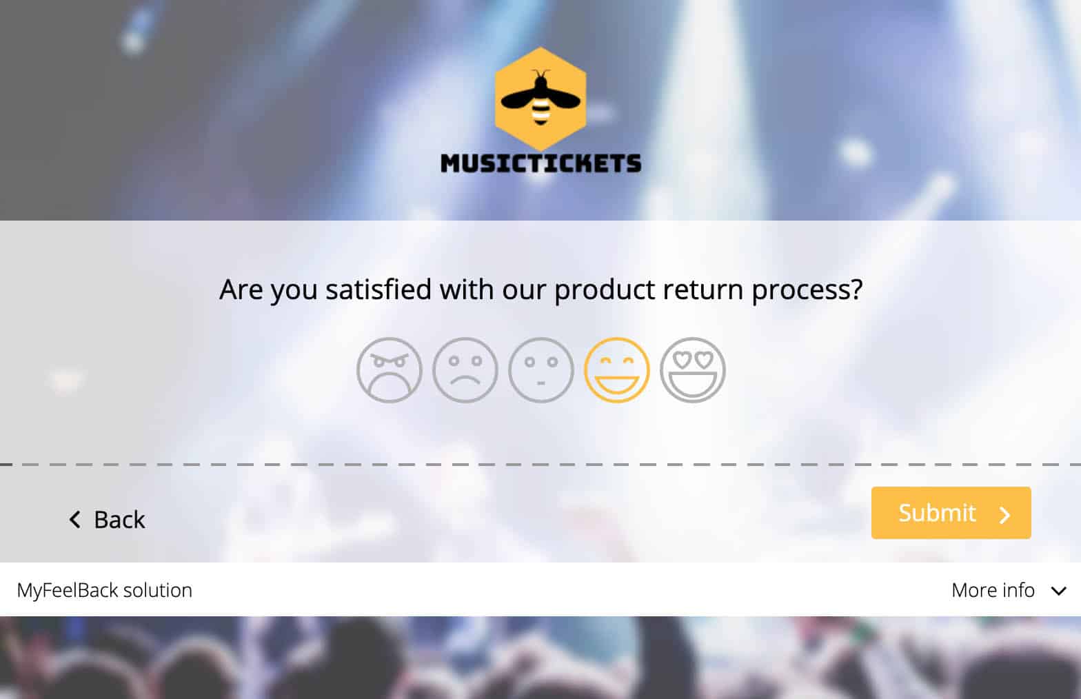 Product return satisfaction survey