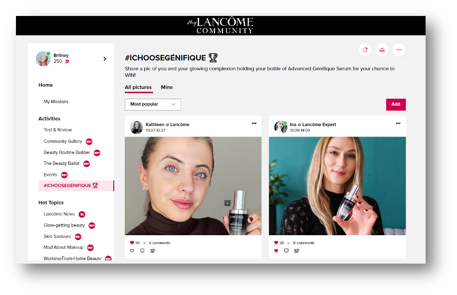 Community influencer reviews