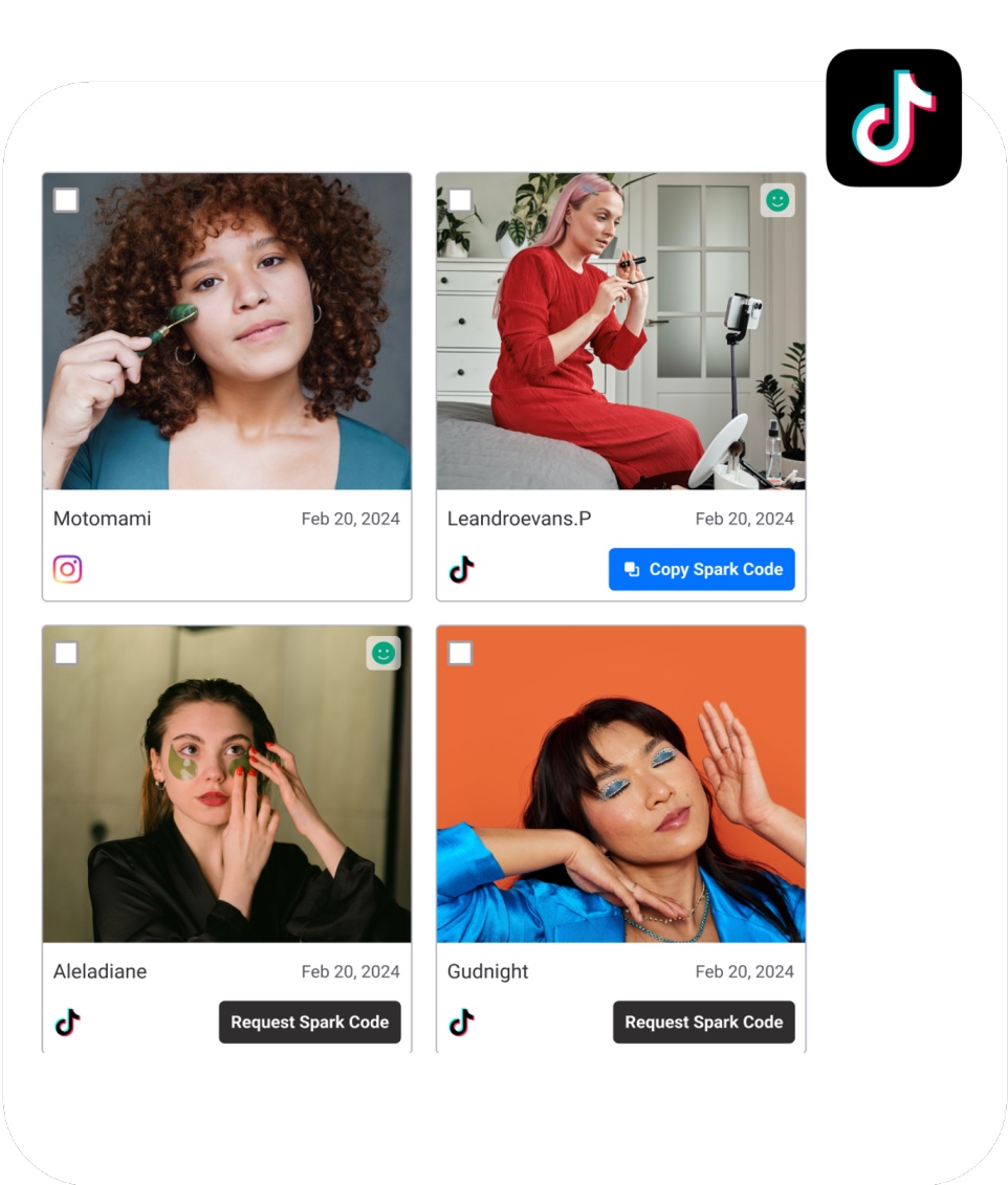 Manage Profile - TikTok Spark Ad