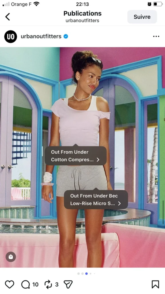 Post Urban outfitters social commerce