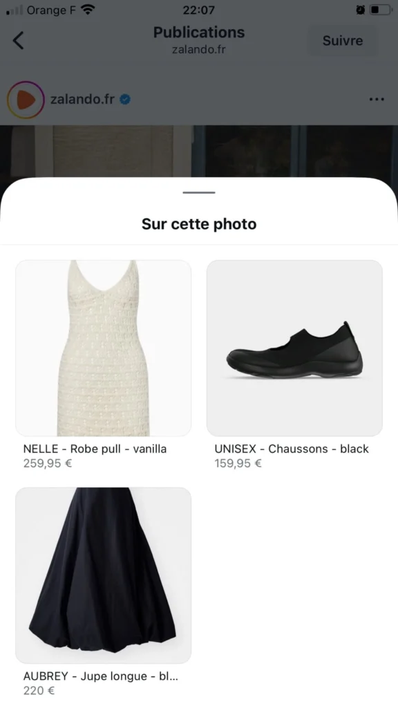 Post Zalando social commerce articles