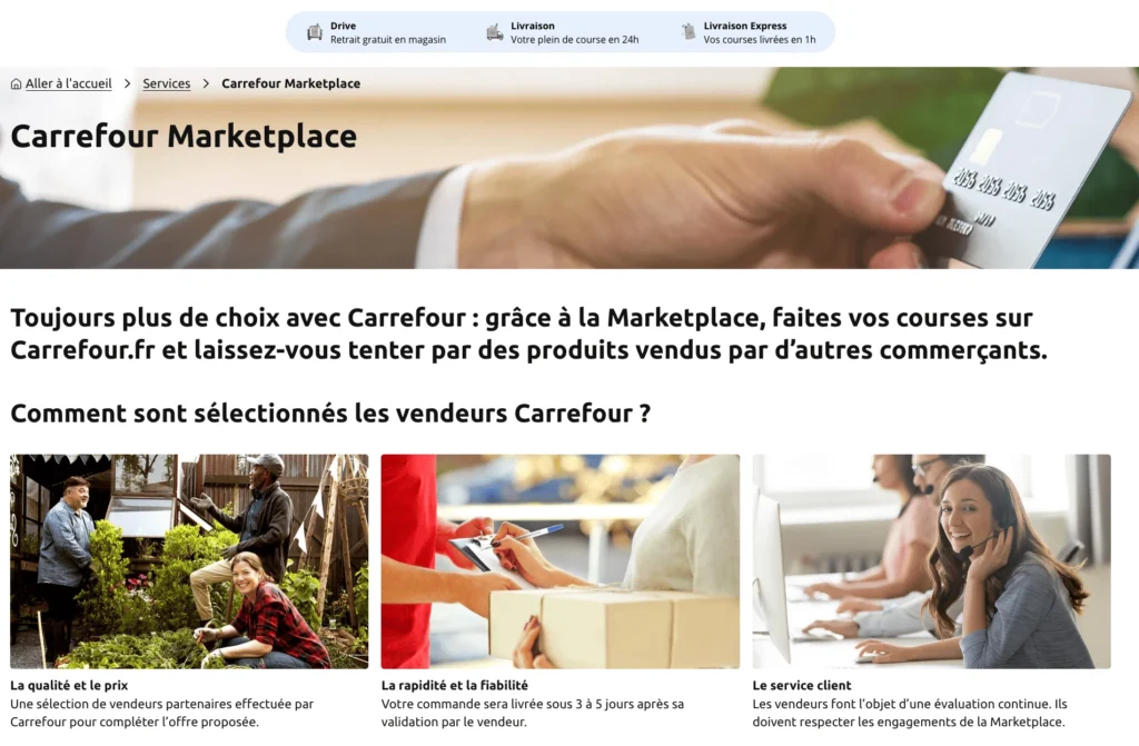 Site Carrefour marketplace
