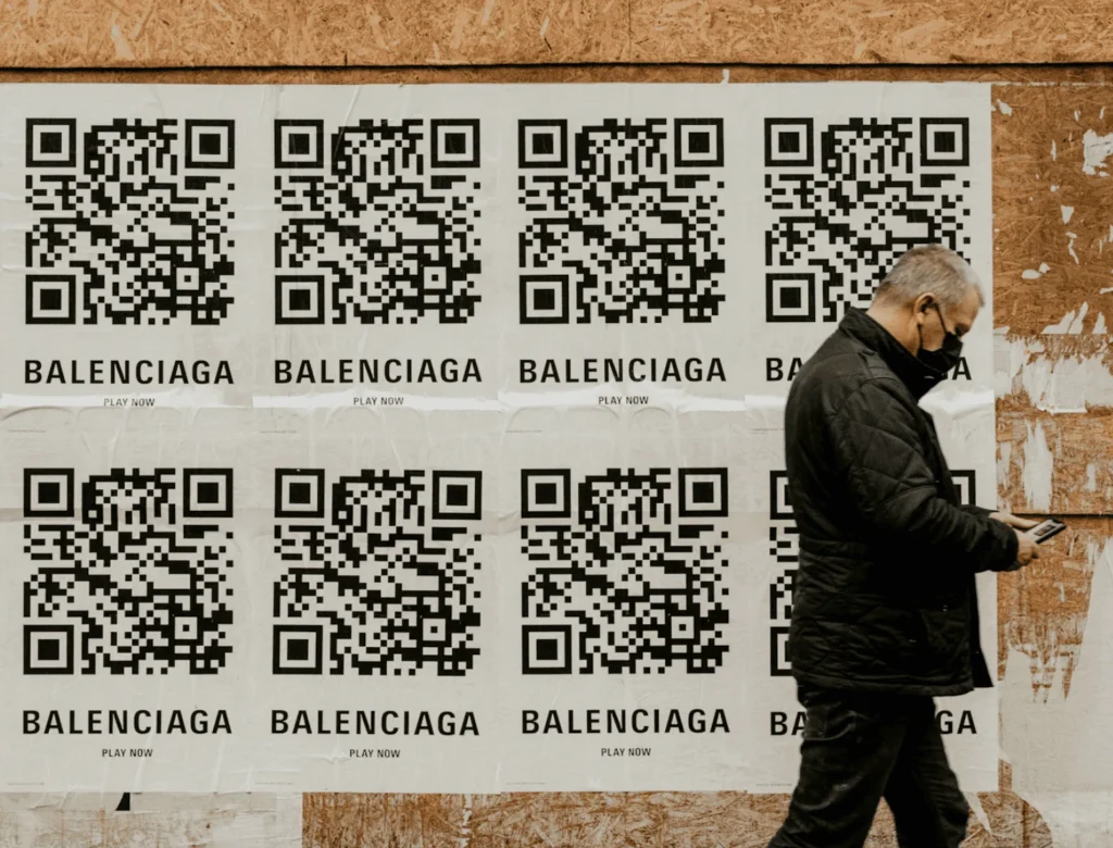 QR code rue Balenciaga