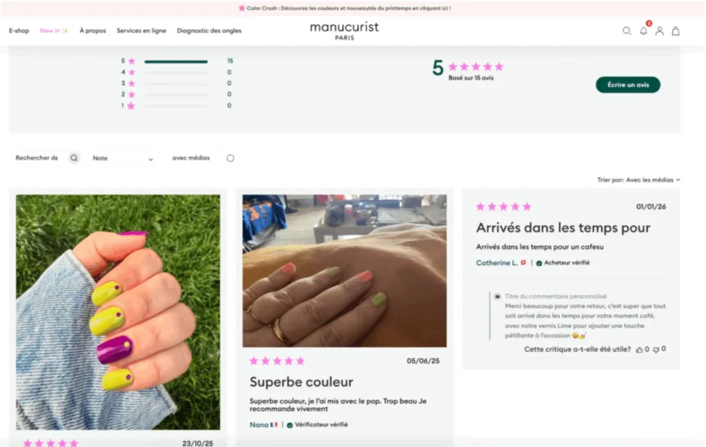 Site manucurist