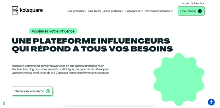Site internet page accueil Kolsquare