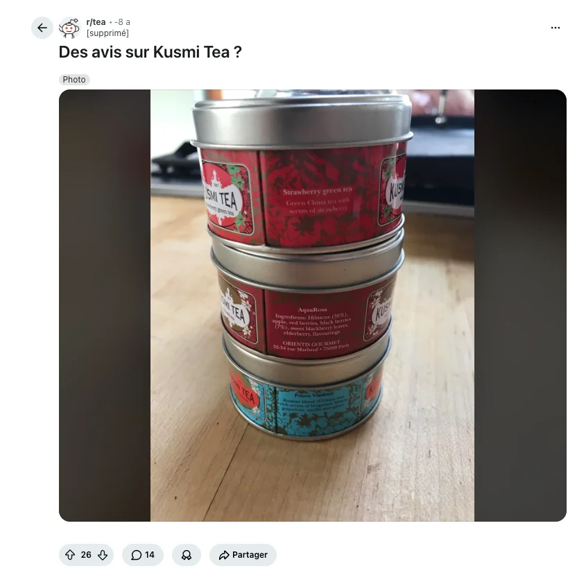 Capture Reddit Kusmi Tea