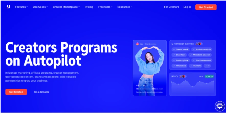 Site web Upfluence