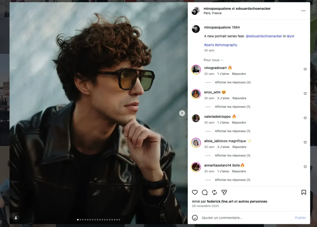 Profil insta Edouard Schoenacker