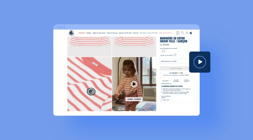 Image video exemple Petit Bateau