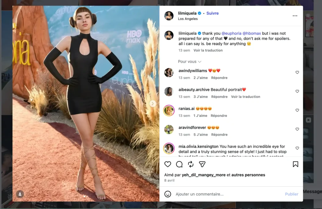 Collab HBO avec influenceuse IA