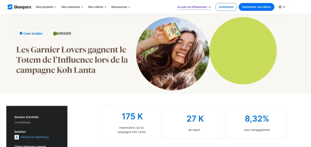 Cas Garnier Influencer Marketing