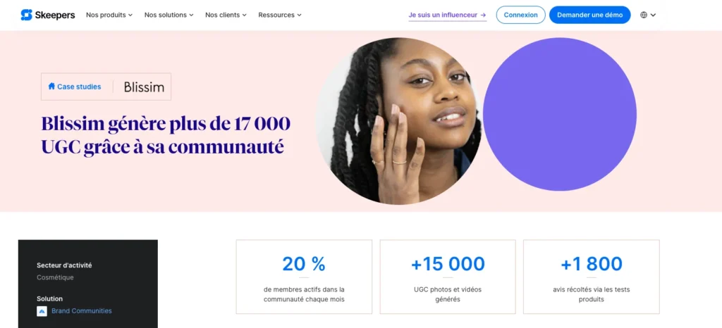 Cas Blissim sur site Skeepers