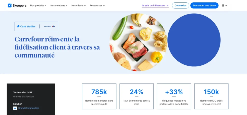 Cas Carrefour Brand Communities sur le site Skeepers