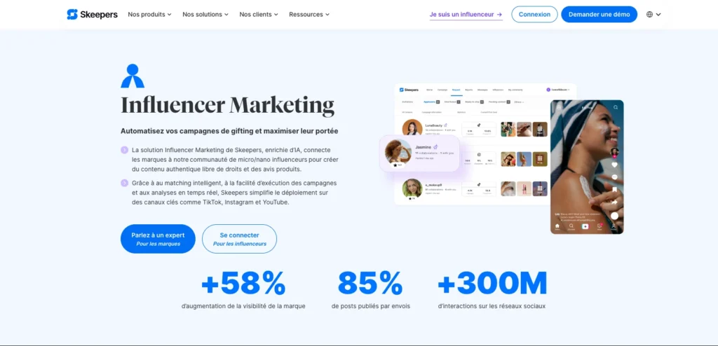 Site Influencer Marketing Skeepers