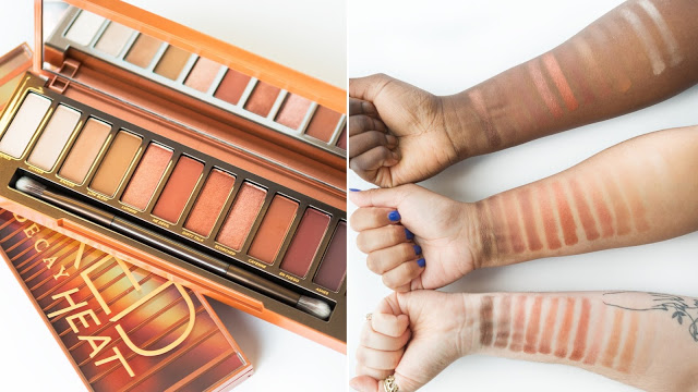 heat - nouvelle palette - urban decay - ete 2017 - teintes chaudes - teintes rouges - teintes marronees 