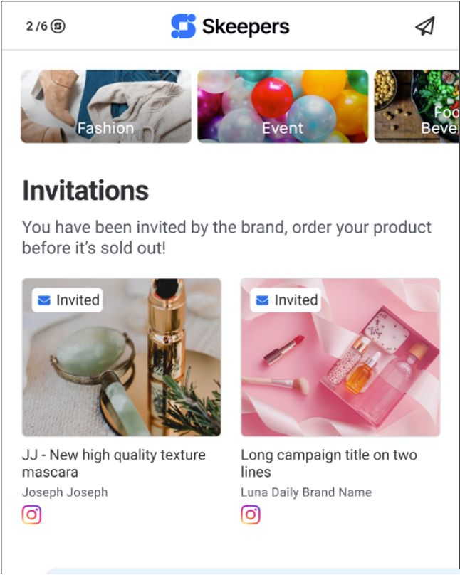 Campaign Invitations Skp
